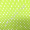 Tissu coton imprimé Vert à points, Migrette et Cie